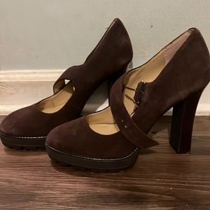 Platform chocolate Michael Kors size 9.5